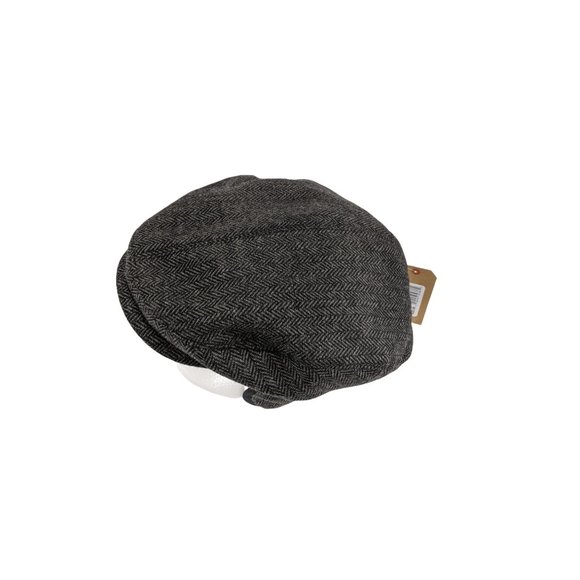 NEW Dockers Gray Herringbone Scally Newsboy Golfer Cap Earflap Ivy Size Small - Picture 9 of 13